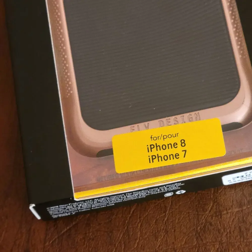 New Outterbox Marvel Series Protection NIB Pink Gold Case for  iPhone 7 or 8